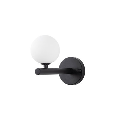 Modern Wall Lamp with Metal Body, Black & White Finish, 3.9 x 8.7 x 6.7 inches | IP20 Rated, G 9 Socket (Max 8W), Sleek Scandinavian Design | Ideal for Industrial & Novelty Decor, Bulb Not Included