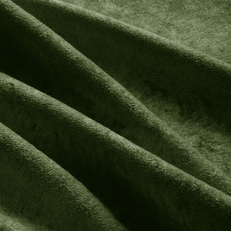 Canapé sans accoudoirs en velours vert, Green
