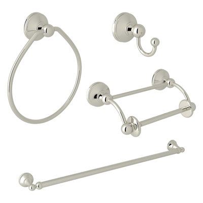 Perrin & Rowe Georgian Era 4 - Piece Bathroom Hardware Set