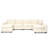 Cloud Modular Sectional Corner Sofa Upholstered Deep Seat Couches With Ottoman-667464127