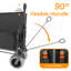 Chariot pliable 3 en 1 avec auvent, plateau de table pliable et cadre robuste pour une utilisation extérieure polyvalente-124641986