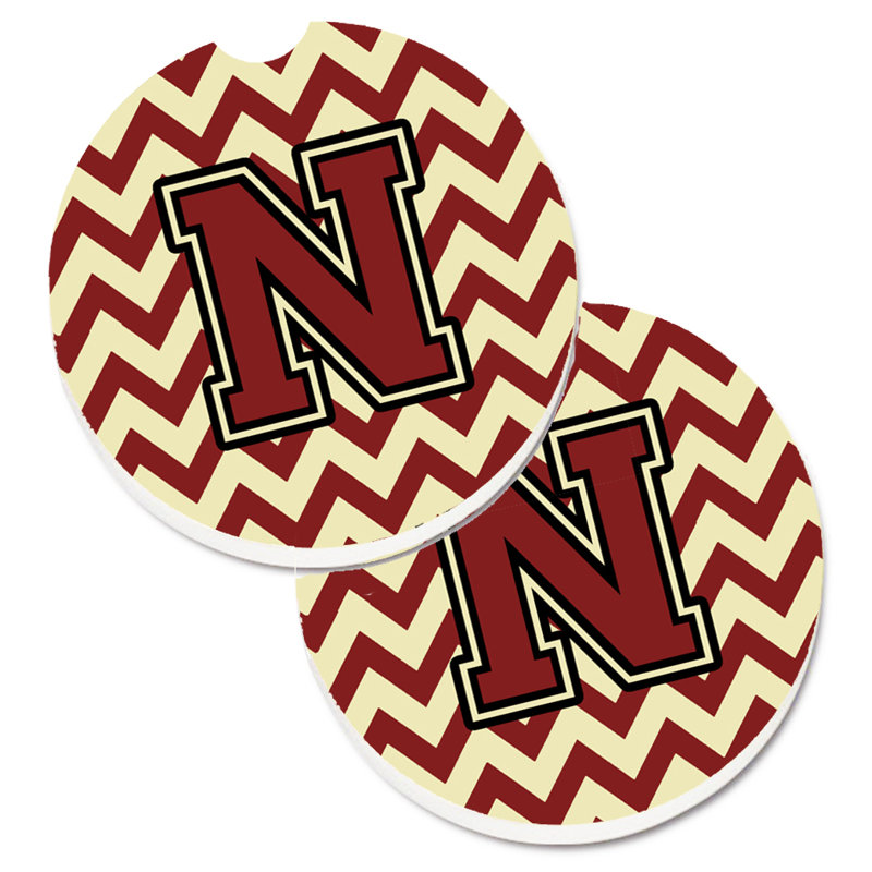 Sous-verre pour voiture, N, Marron / Or