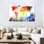 «Rainbow World Map», reproduction sur toile-92761345