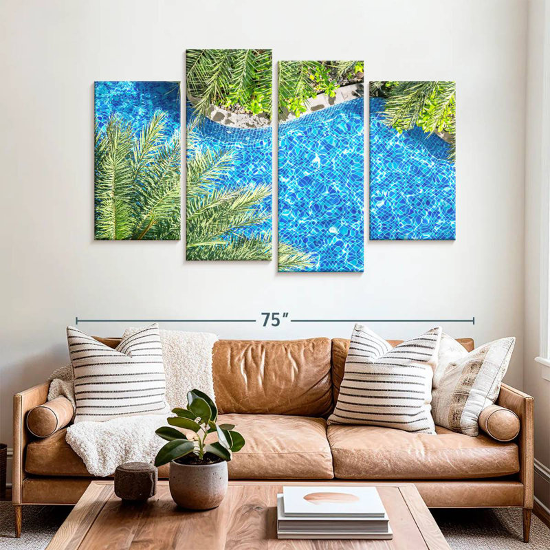 Sireci Poolside Palm Trees, 42'' H x 68'' W