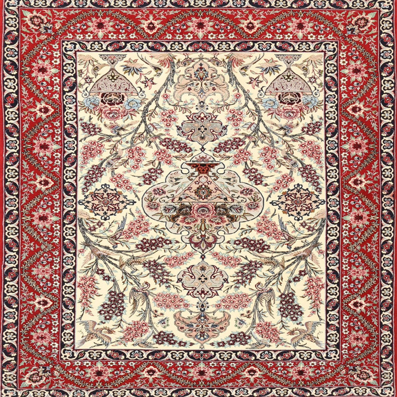 Wool Oriental Indoor Rug, Square 8'