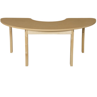 Laminate Adjustable Half-circle 4 Students Activity Table
