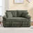 Compression Sofas With Storage, 58 Inch Chenille Modern Sleeper For Home