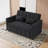 Sleeper Sofa Bed, 3-in-1 Convertible Pull Out Couch With Adjustable Backrest For Living Room, Loveseat Sofa Bed With Side Pockets, Easy Assembly, 1 Pcs-2045972715