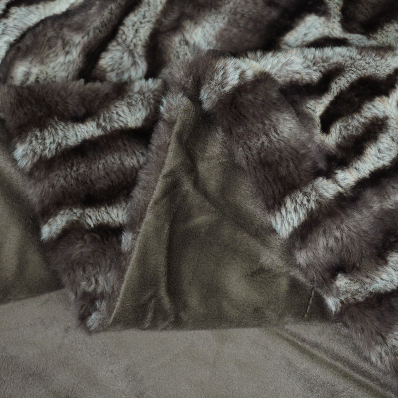 Knitted Throw Blanket, Brown