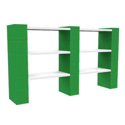 EverBlock 3 Level Double Shelving Kit