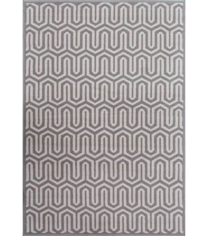 Lyndhur Grey/Beige Rug, Rectangle 80 x 150cm