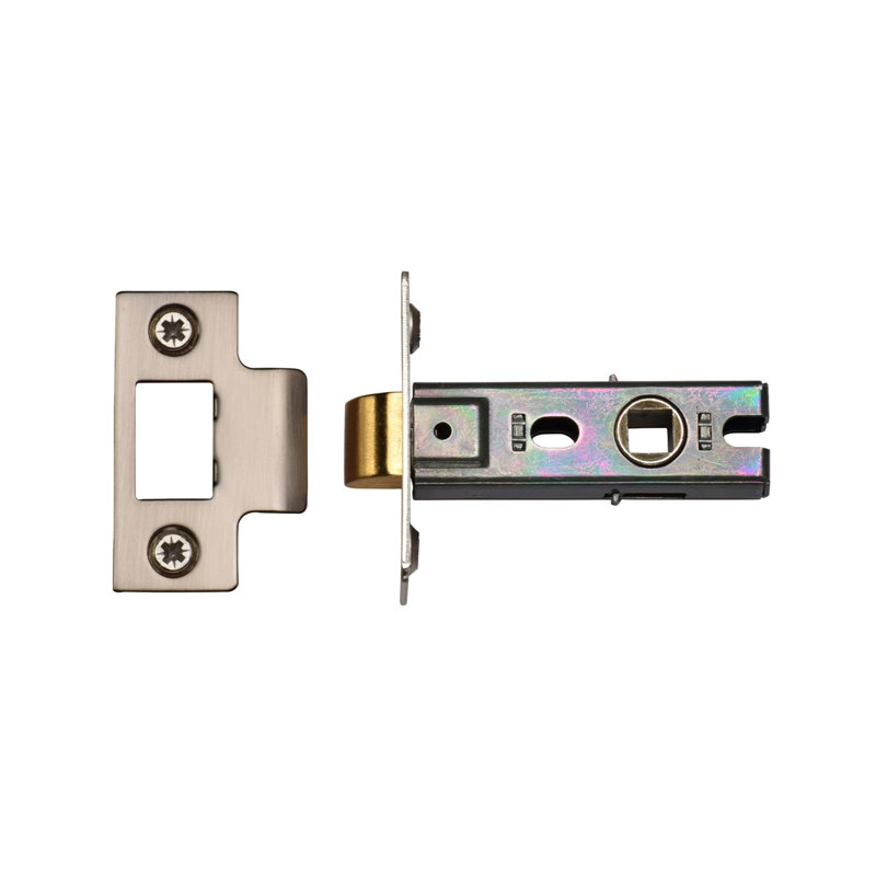 Heritage Brass Axis Door Handle Kit, Satin Chrome