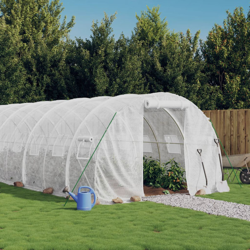 Bristyn Hobby Greenhouse, 200cm H x 1600cm W x 300cm D, White