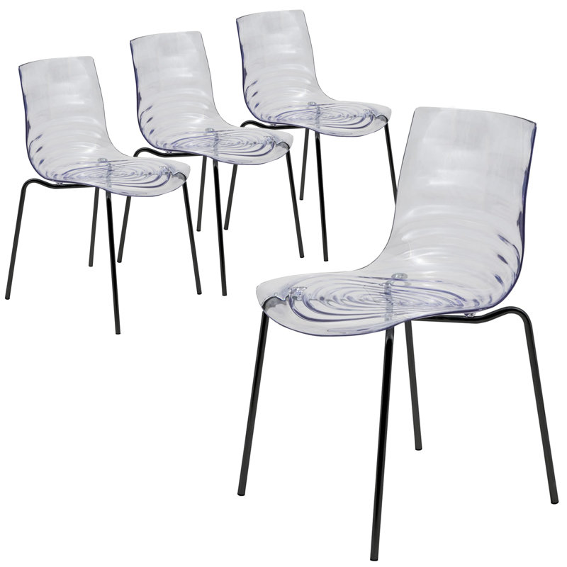 Minelli Collection Dining Chair In ABS Plastic, Clear