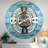 Wall Clock 36" Oversized for Living Room decor with Real Moving Gears England Collection-107103021
