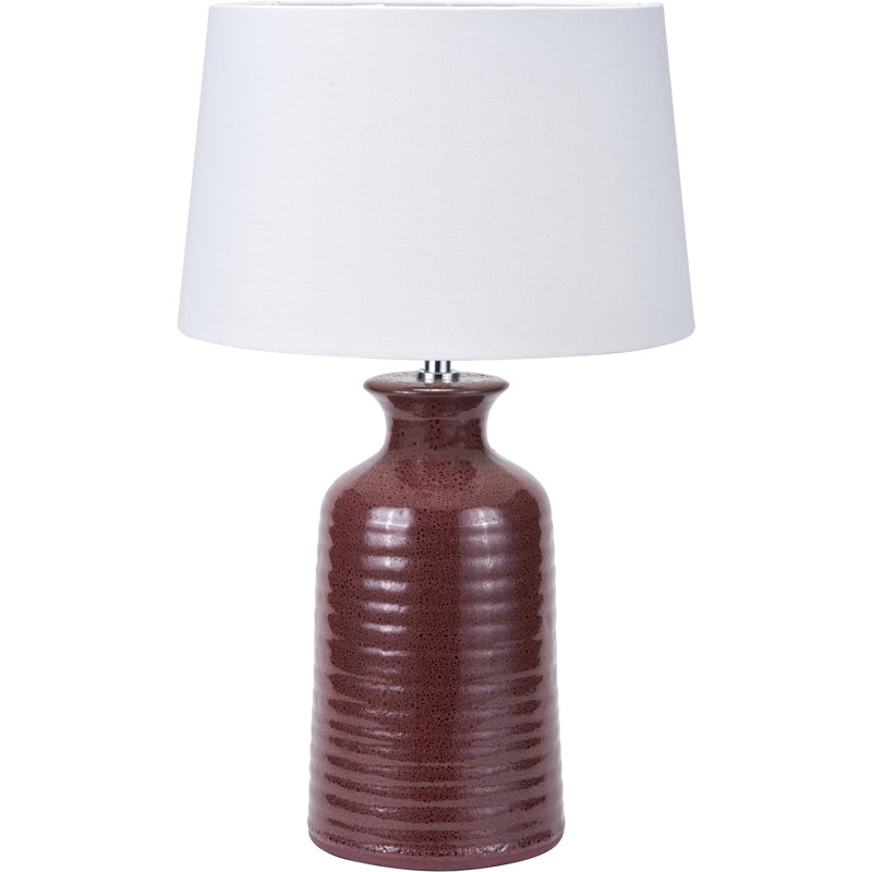 Ceramic Table Lamp, Red