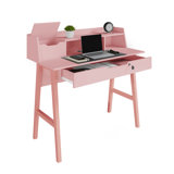 Ginelie Solid Wood Base Writing Desk