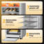 Chauffe-plat commercial Cammoo 133qt à 5 niveaux 900w pour les fêtes, tablettes réglables, porte simple