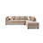 Glory Furniture Malone Reversible Sectional Mocha Microsuede-1725083112