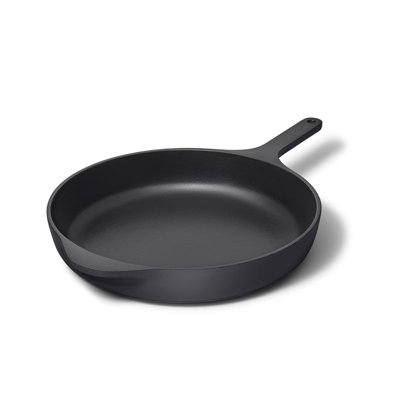 Caraway 12" Enameled Cast Iron Large Skillet, Charcoal