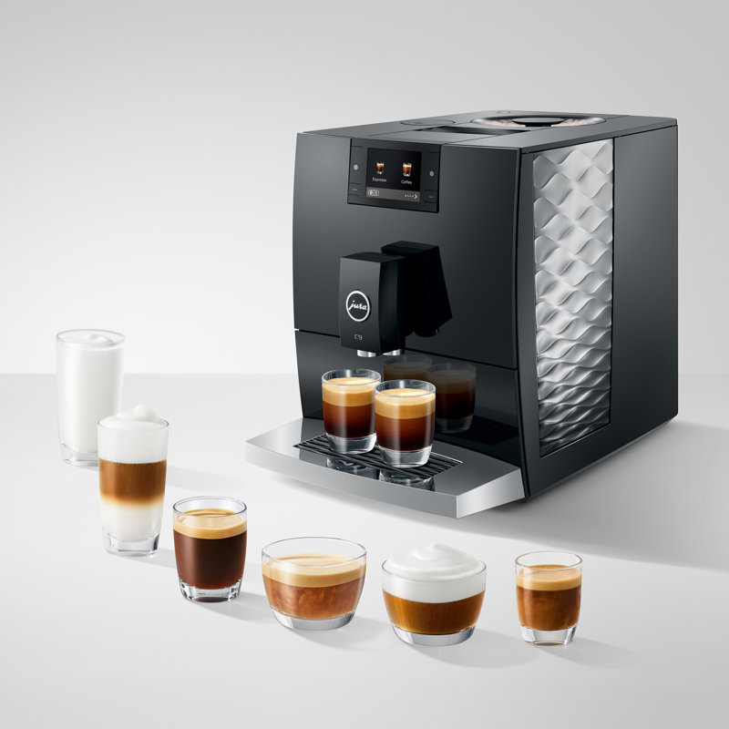 C9 Piano Black Automatic Coffee Machine, Black