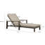 Hoyt 35'' Outdoor Metal Chaise Lounge-190875304