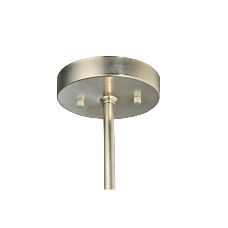 Luminaire suspendu rectangulaire 1 lumière, Vert, Argent