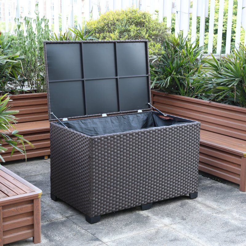 Patio Furniture Outdoor Rattan Indoor Cushion Storage Box SSLine