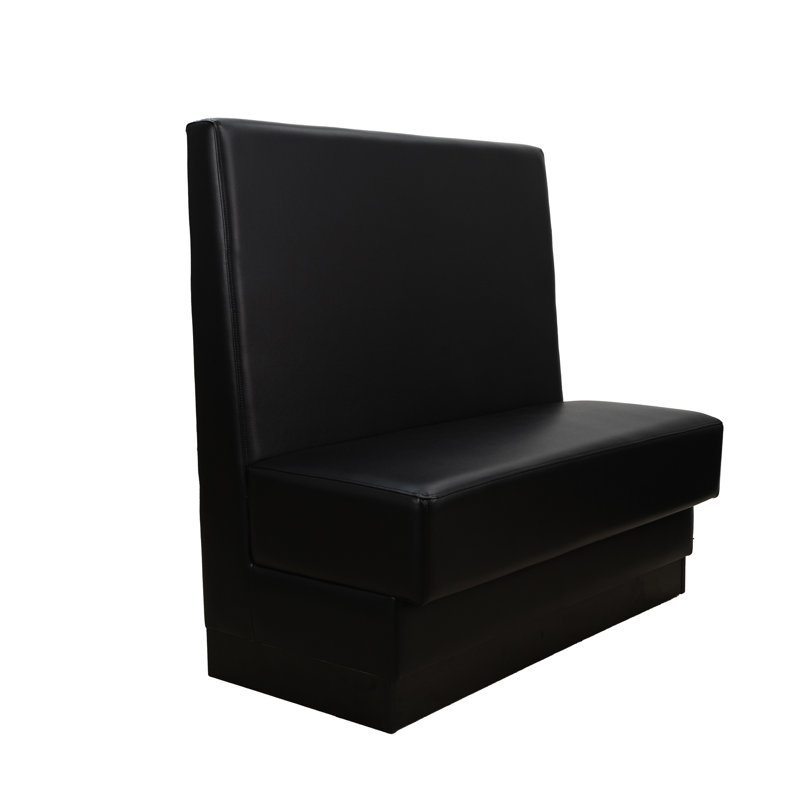 Single-Sided Restaurant Booth Seating - Black, Black