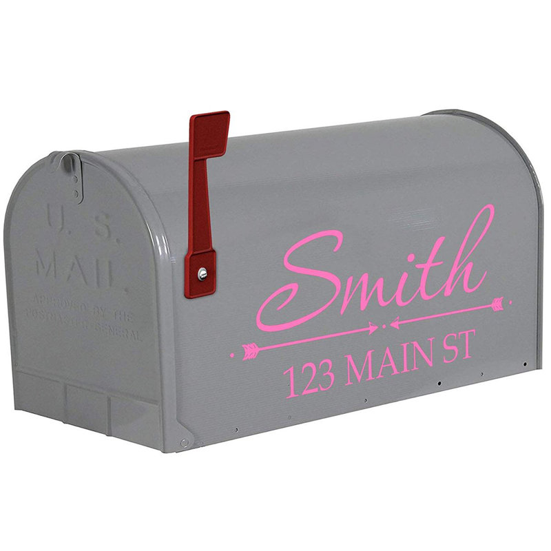 Plaque d'adresse personnalisée, Rose, Oui