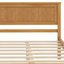 Base de lit plateforme avec tête de lit, support à lattes de bois, aucun sommier requis, grand