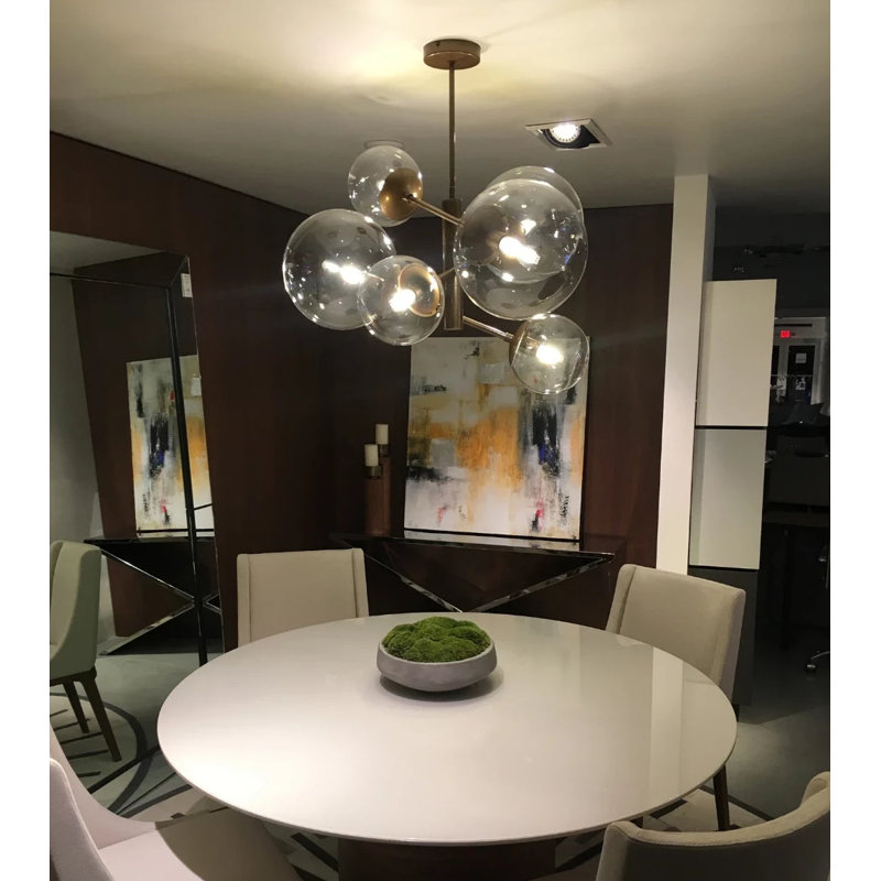 Global 6 - Light Chandelier, Bronze