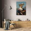 "Autoportrait au chapeau de paille" par Elisabeth Louise Vigée Le Brun - Art mural sur toile tendue avec châssis-1835035280
