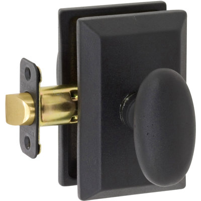 Bouton de porte de passage Sandcast Rosa avec rosette carrée