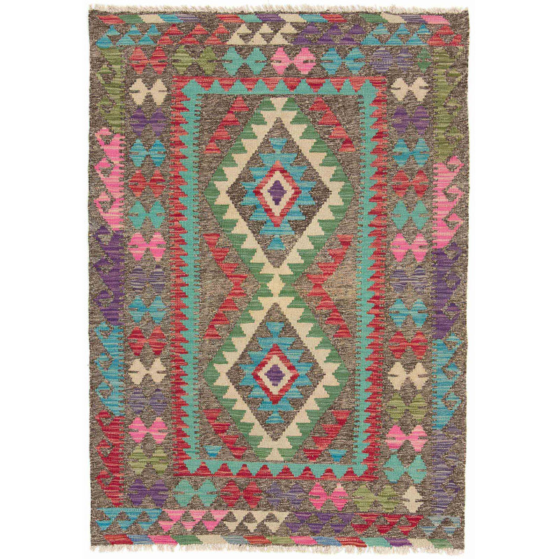 Geometric Hand Woven 103cm X 143cm Area Rug