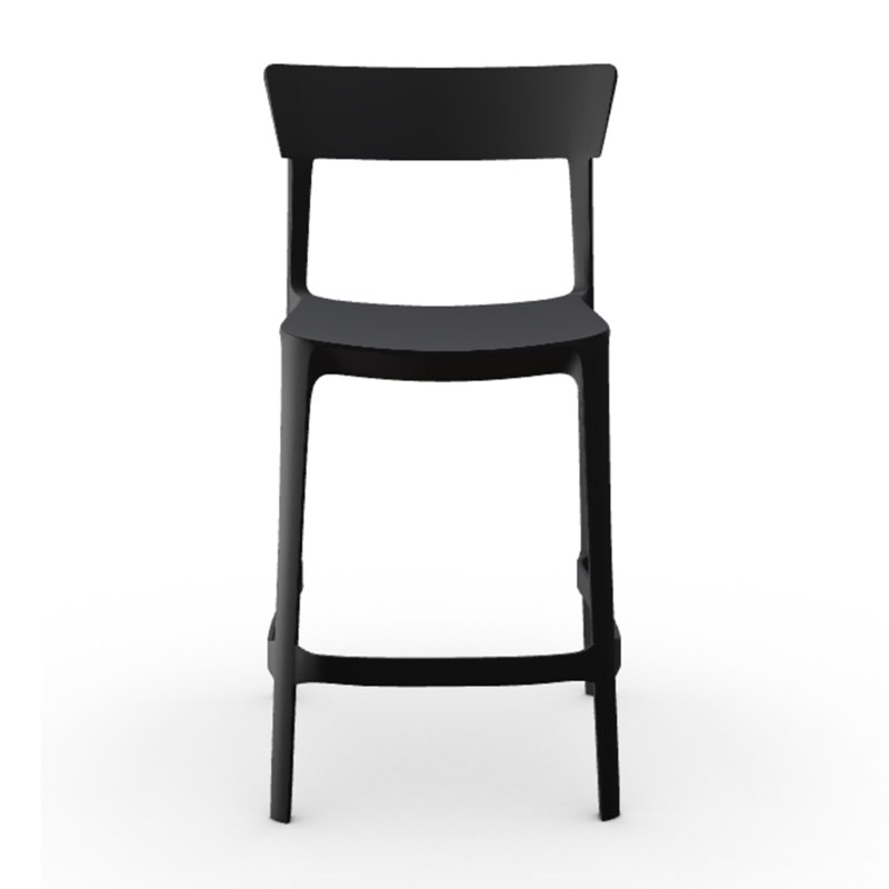 Skin Stackable Stool by Archirivolto, Matte Black