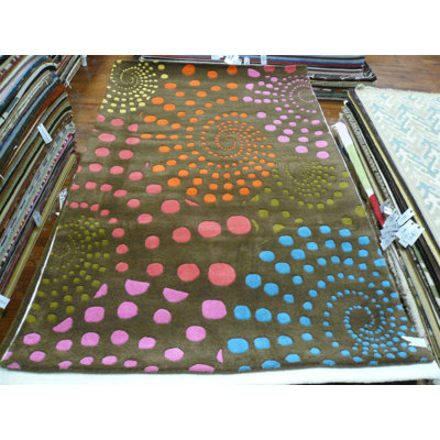 Amier Hand Tufted Wool Abstract Rug