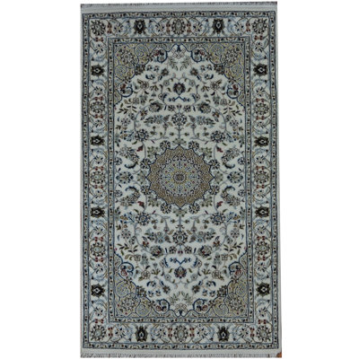 Tapis en laine et soie noué à la main Delcan