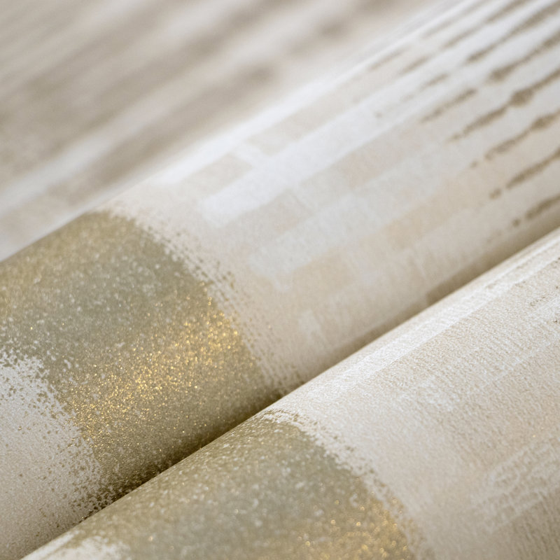 Rouleau de papier peint L 33 pi x l 21 po Adonea Hermes, Beige doré