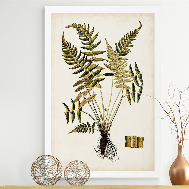 « palm botanique iv »-impression sur toile, H 27 po x l 18 po x P 1 po, Toile tendue