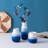 3-piece set of blue bathroom accessories