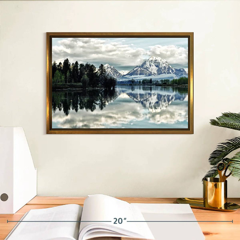 Jackson Hole, Cadre flottant doré, 13 po x 9 po