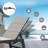 Outdoor Rust-Resistant Metal Chaise Lounge with Table-1563223228