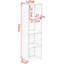 Bookcase bookcase, storage shelf, room divider, office shelf, filing cabinet-1293002024