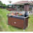 Movable Kitchen Island With Stainless Steel Top And Storage