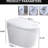 Smart Toilet With Heated Seat, Silent Slow Down, Night . White Ceramic, 18.72In Tall, 30.9In Package Depth Bidet , , Swing Wash, Remote Control. 15.93In Wide,