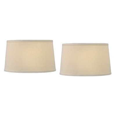 10'' H x 17'' W Linen Drum Lamp Shade