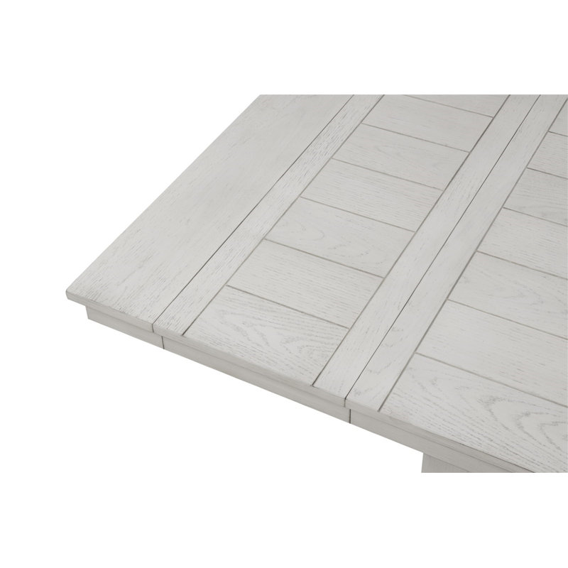 Table de salle à manger rustique en chêne blanc