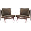 Chaise d'appoint Vista avec cadre en bois naturel Vista, ensemble de 2-1230574262-1230574256