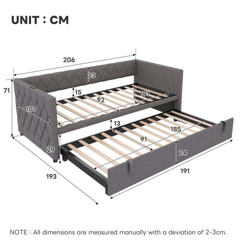 Bed, Grey